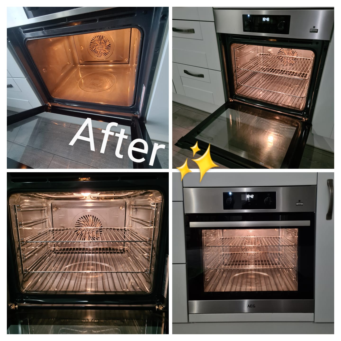 Oven after deep clean